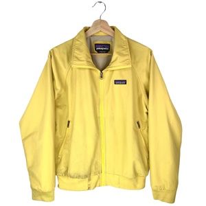 Patagonia Baggies Jacket Style 28151 Yellow Bomber Windbreaker Men's Size Small